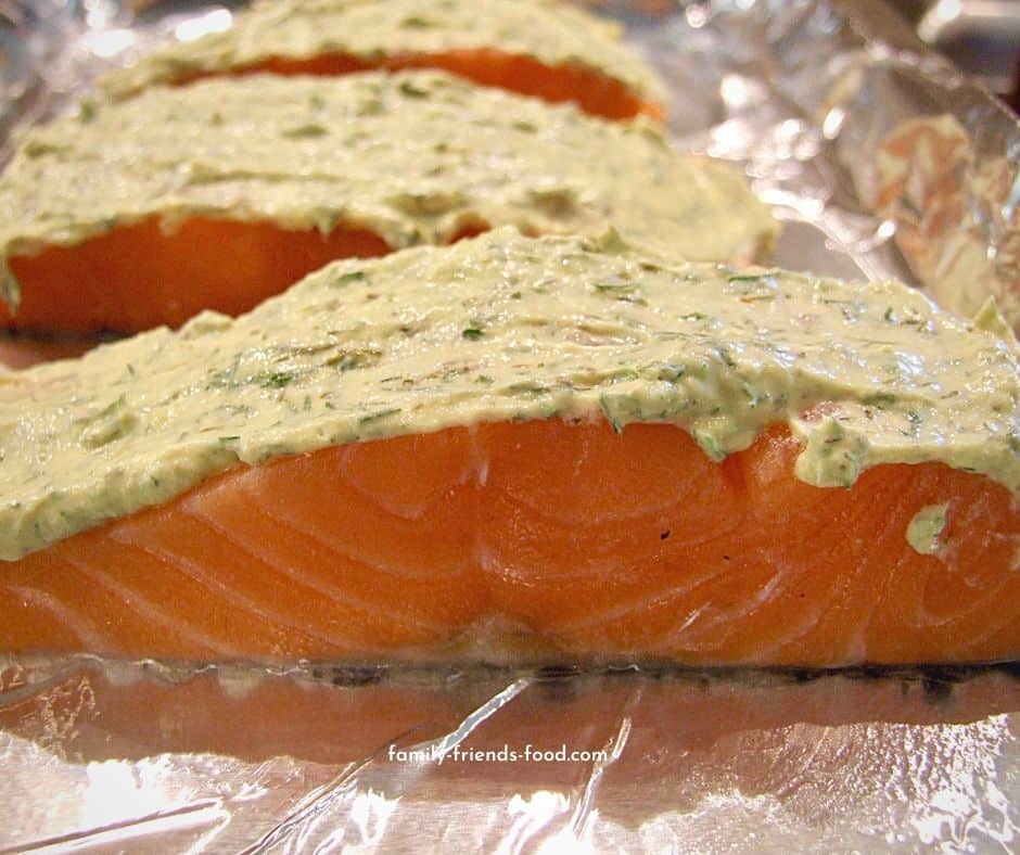 Baked salmon with mustard dill & lingonberry | Family-Friends-Food