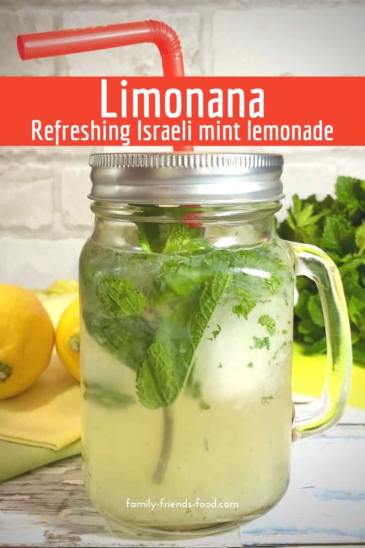 Limonana - Israeli fresh mint lemonade. The most refreshing drink of the summer! Limonana takes thirst-quenching homemade lemonade and kicks it up a notch for a cooling, invigorating beverage.