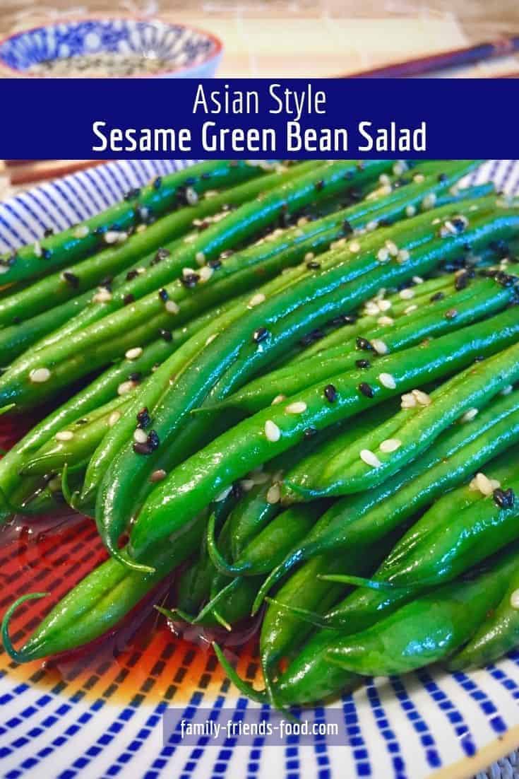 Asian-style sesame green bean salad.