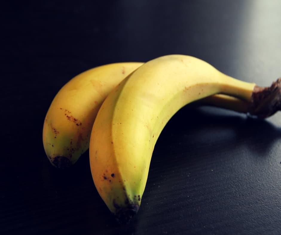 2 ripe bananas.