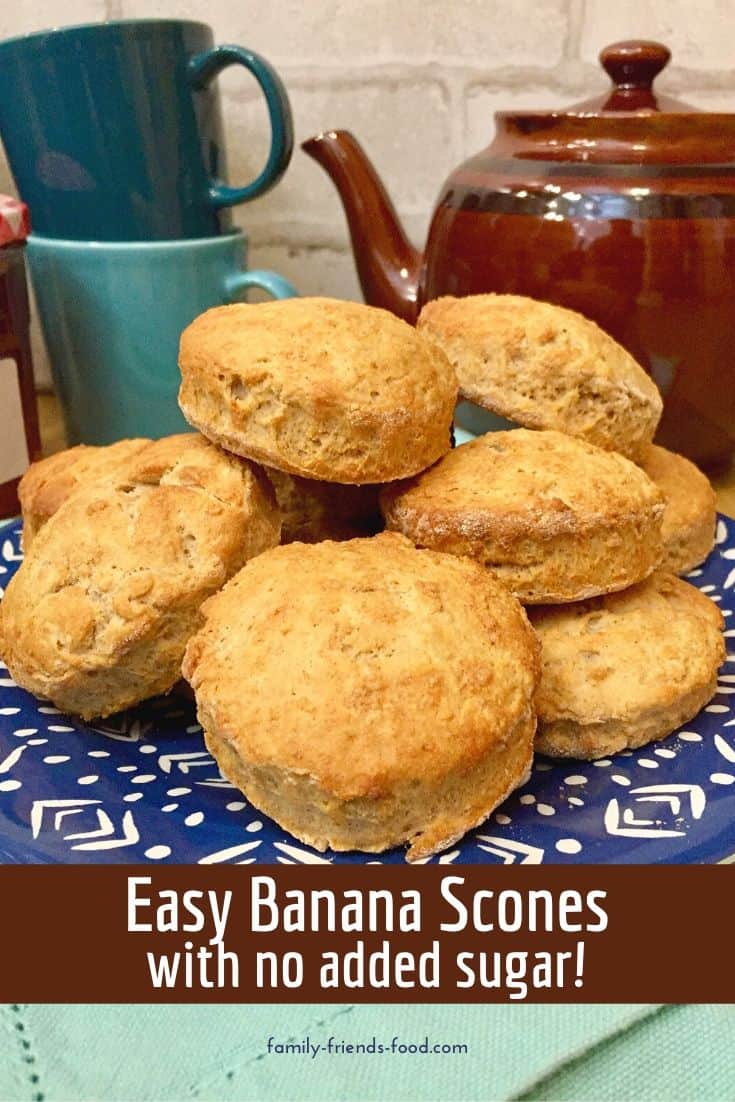 An ingenious way to use spotty bananas, these gorgeous banana scones have golden crusts, a flaky, tender interior, and a delicious not-too-sweet flavour. Healthy enough for breakfast or a good-for-you snack at any time of day! Serve with butter or spreads for a fruity treat.