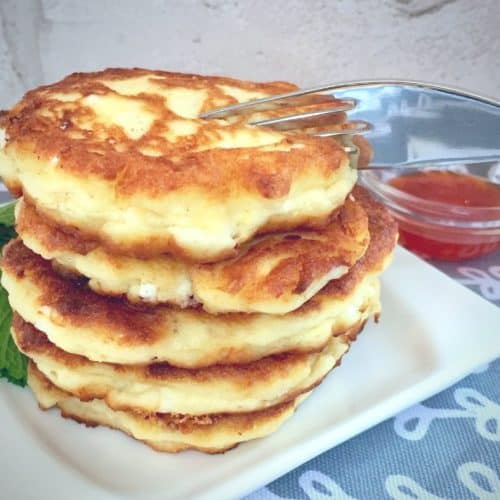 feta cheese pancakes.